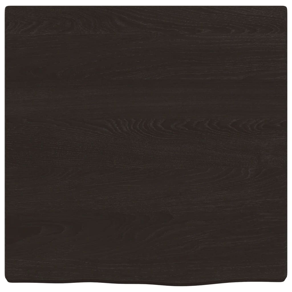 vidaXL Bathroom Countertop Dark Brown 40x40x2 cm Treated Solid Wood 3