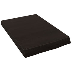 vidaXL Bathroom Countertop Dark Brown 40x60x(2-6) cm Treated Solid Wood 2