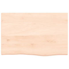 vidaXL Table Top 60x40x2 cm Untreated Solid Wood Oak 3