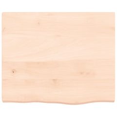 vidaXL Table Top 60x50x(2-4) cm Untreated Solid Wood Oak 3