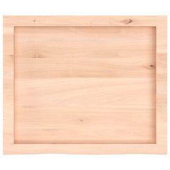vidaXL Table Top 60x50x(2-4) cm Untreated Solid Wood Oak 4