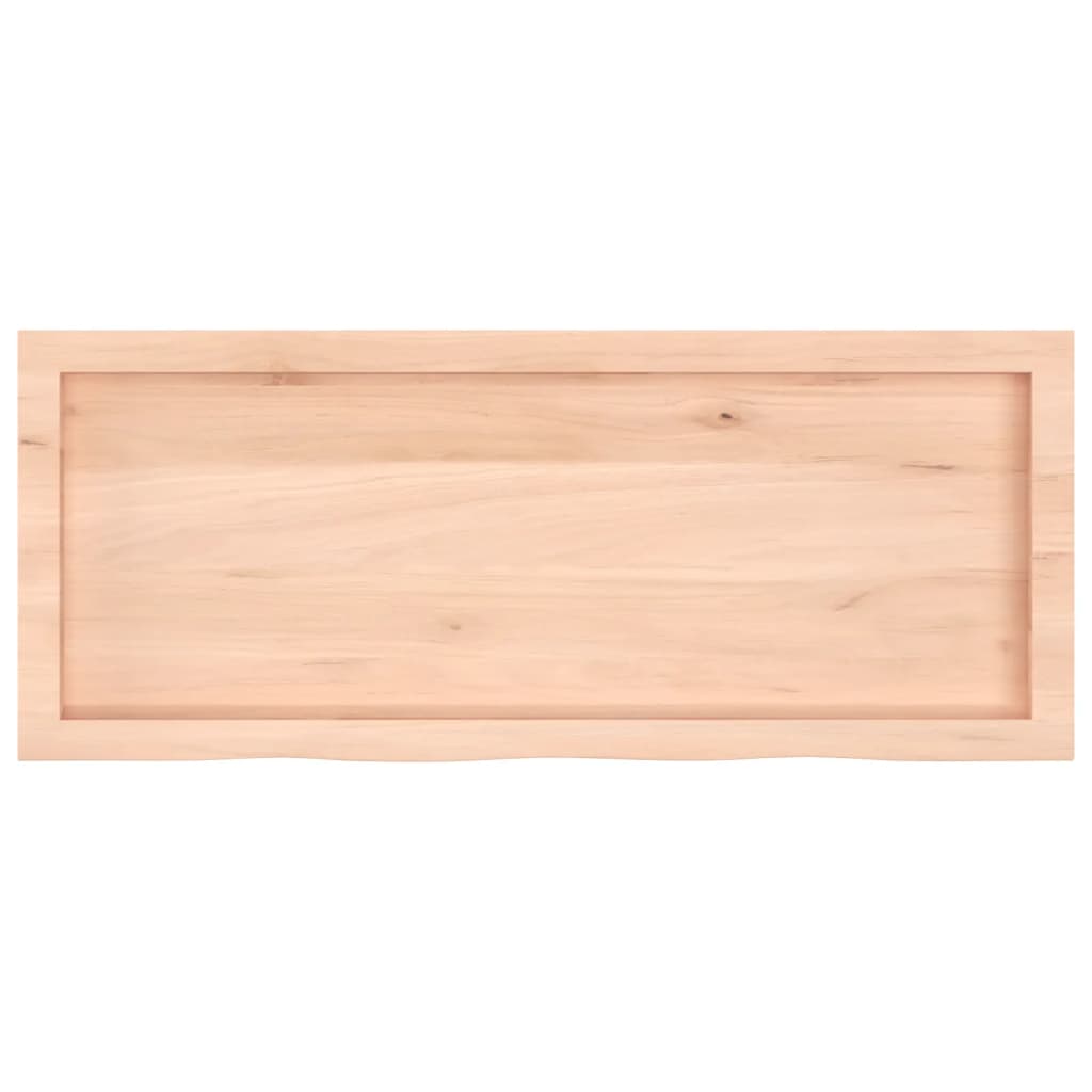 vidaXL Table Top 100x40x(2-4) cm Untreated Solid Wood Oak 4