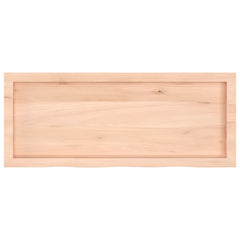 vidaXL Table Top 100x40x(2-4) cm Untreated Solid Wood Oak 4