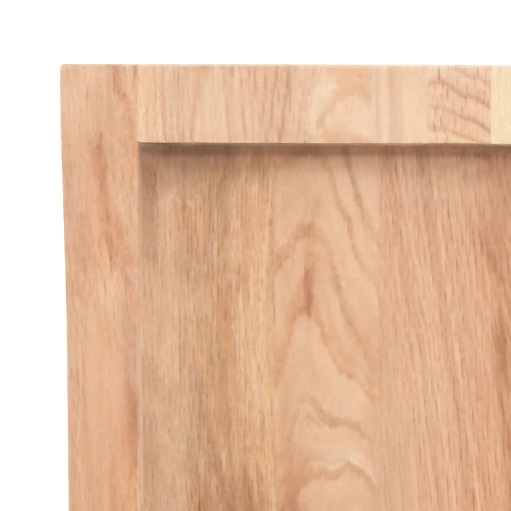 vidaXL Table Top Light Brown 60x40x(2-4) cm Treated Solid Wood Oak 6