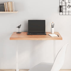 Table Top Treated Solid Wood Oak Light Brown