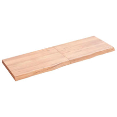 Table Top 60x40x(2-4) Treated Solid Wood Oak Light Brown 120 cm