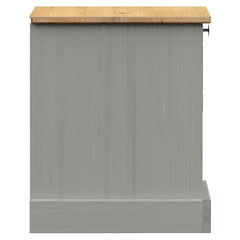 vidaXL Bedside Cabinet VIGO Grey 42x35x42 cm Solid Wood Pine 6