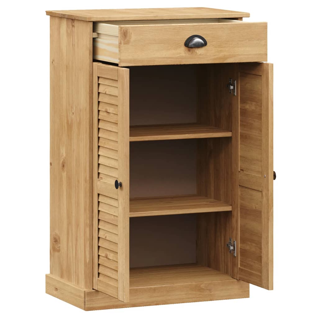 vidaXL Shoe Cabinet VIGO 60x35x96 cm Solid Wood Pine 5