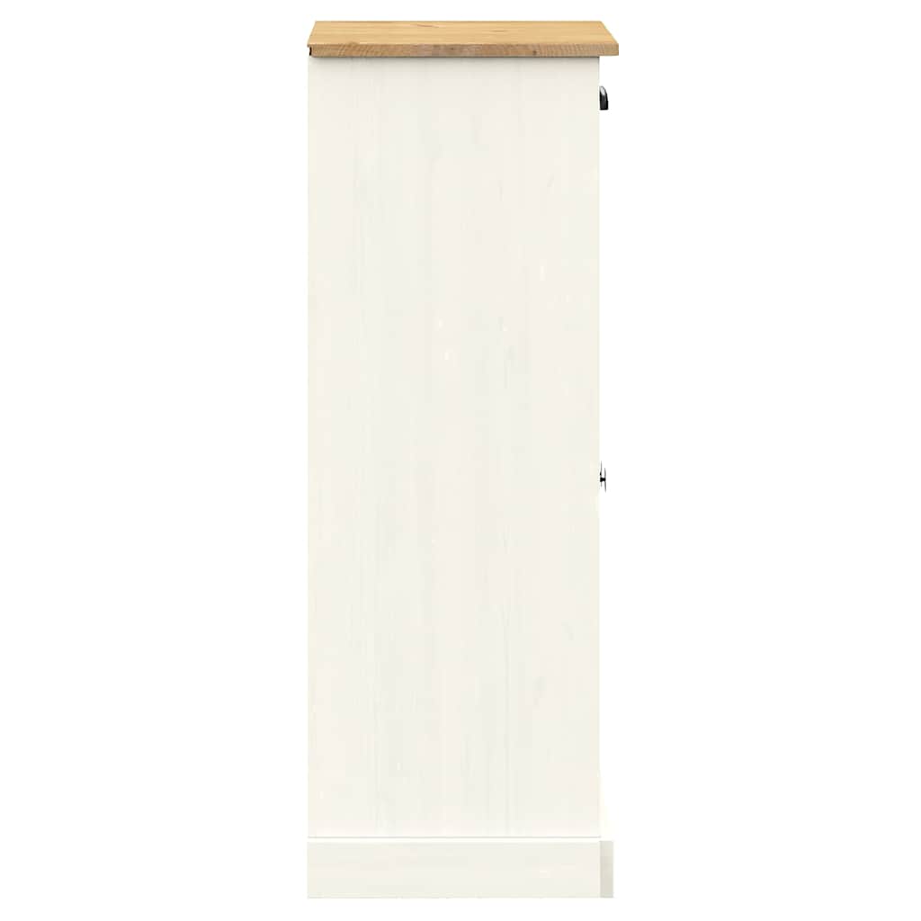 vidaXL Shoe Cabinet VIGO White 60x35x96 cm Solid Wood Pine 6