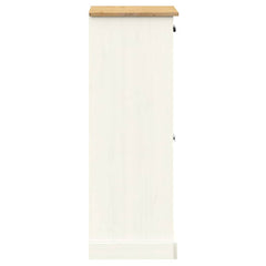 vidaXL Shoe Cabinet VIGO White 60x35x96 cm Solid Wood Pine 6