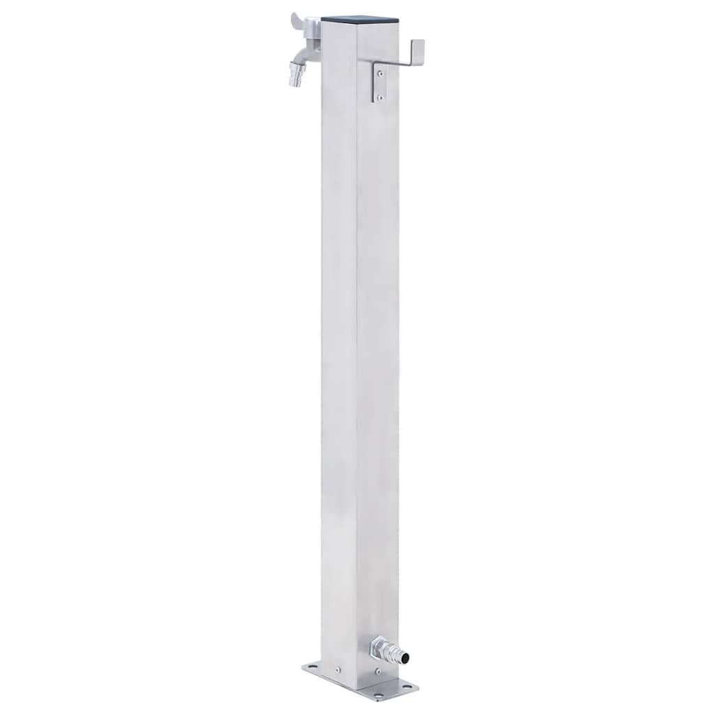 vidaXL Garden Water Column 60 cm Stainless Steel Square 4