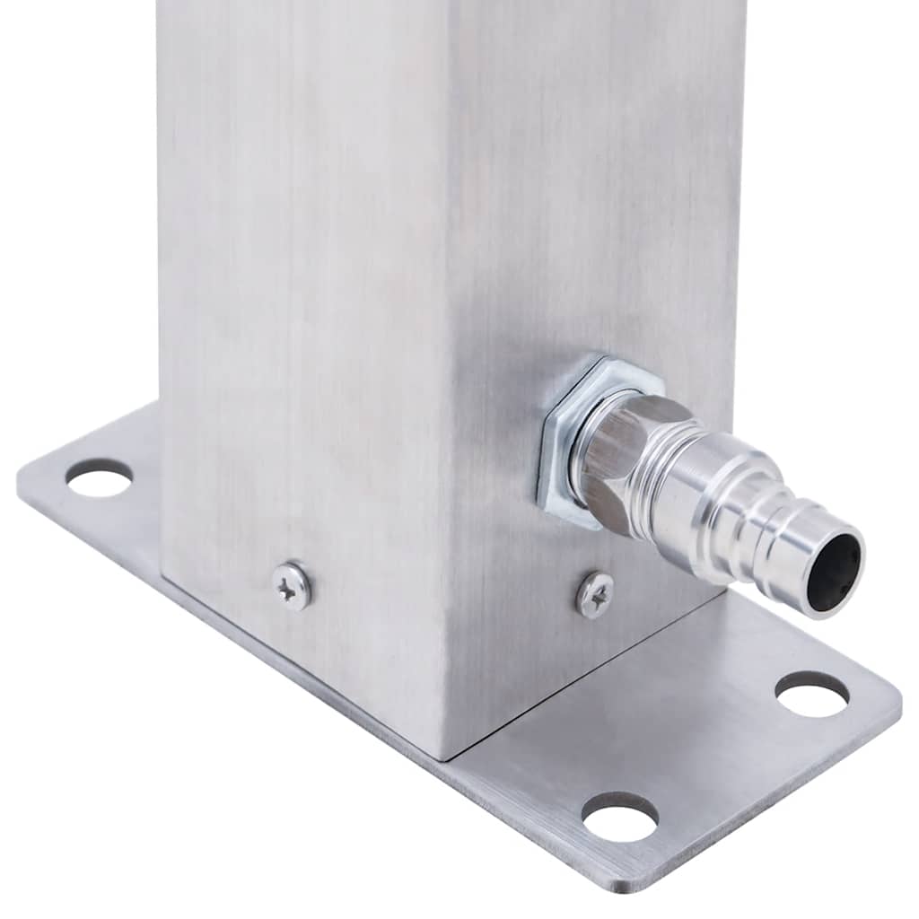 vidaXL Garden Water Column 60 cm Stainless Steel Square 6