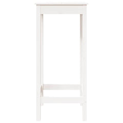vidaXL Bar Table White 50x50x110 cm Solid Wood Pine 5