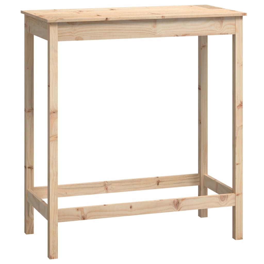 vidaXL Bar Table 100x50x110 cm Solid Wood Pine 2
