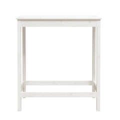 vidaXL Bar Table White 100x50x110 cm Solid Wood Pine 5