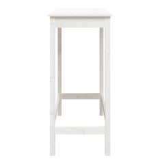 vidaXL Bar Table White 100x50x110 cm Solid Wood Pine 6