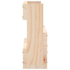 vidaXL Wall-mounted Shoe Racks 2 pcs 59x9x23 cm Solid Wood Pine 6