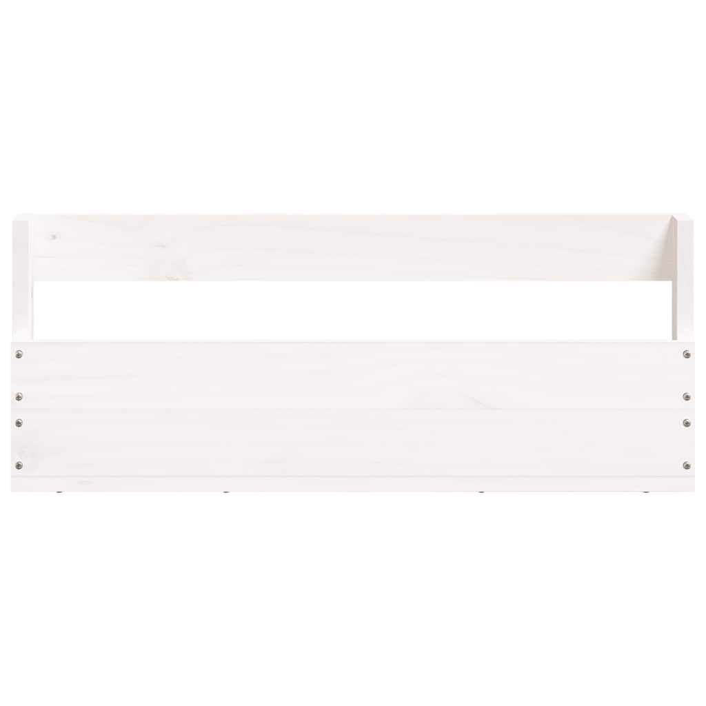 vidaXL Wall-mounted Shoe Racks 2 pcs White 59x9x23 cm Solid Wood Pine 6