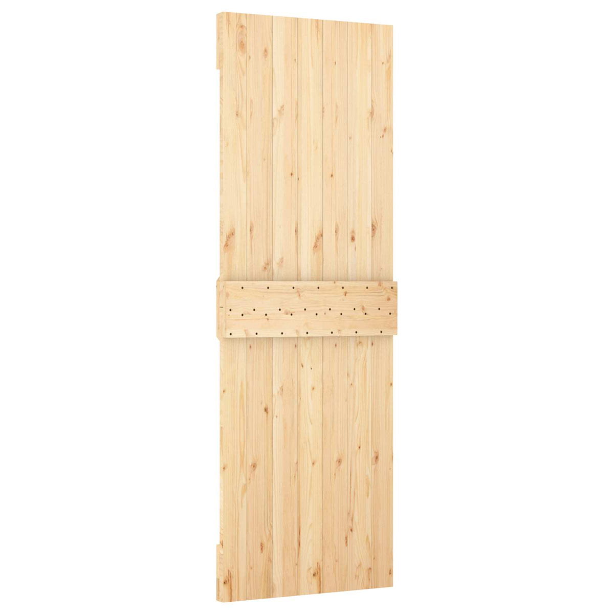 Door NARVIK Solid Pine Wood (Untreated) Natural Triangle 70 x 210 cm