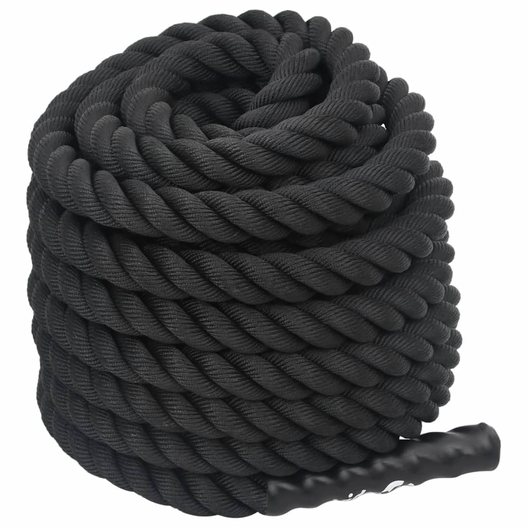 Battle Rope Black 9 kg Polyester 15 m