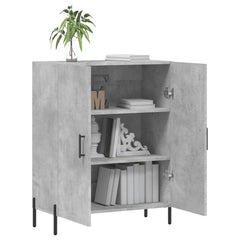 vidaXL Sideboard Concrete Grey 69.5x34x90 cm Engineered Wood 4