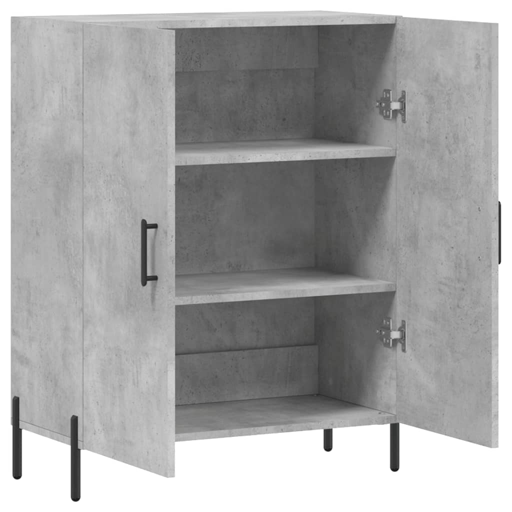 vidaXL Sideboard Concrete Grey 69.5x34x90 cm Engineered Wood 6