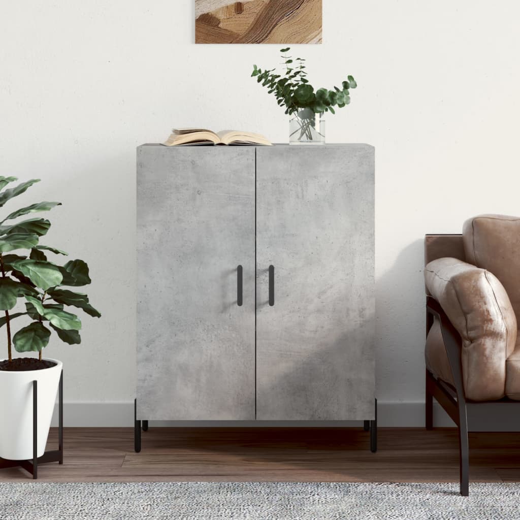 vidaXL Sideboard Concrete Grey 69.5x34x90 cm Engineered Wood 1