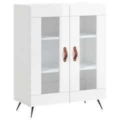 vidaXL Sideboard High Gloss White 69.5x34x90 cm Engineered Wood 2