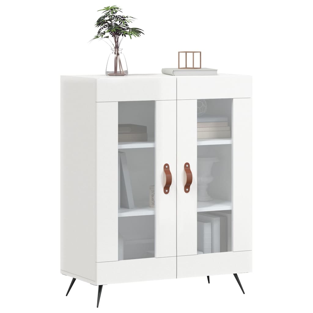 vidaXL Sideboard High Gloss White 69.5x34x90 cm Engineered Wood 3