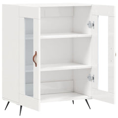 vidaXL Sideboard High Gloss White 69.5x34x90 cm Engineered Wood 6