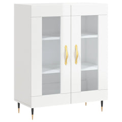 vidaXL Sideboard High Gloss White 69.5x34x90 cm Engineered Wood 2