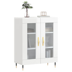 vidaXL Sideboard High Gloss White 69.5x34x90 cm Engineered Wood 3