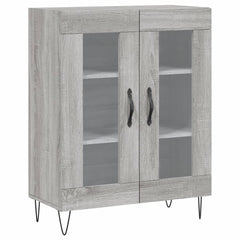 vidaXL Sideboard Grey Sonoma 69.5x34x90 cm Engineered Wood 2