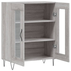 vidaXL Sideboard Grey Sonoma 69.5x34x90 cm Engineered Wood 6