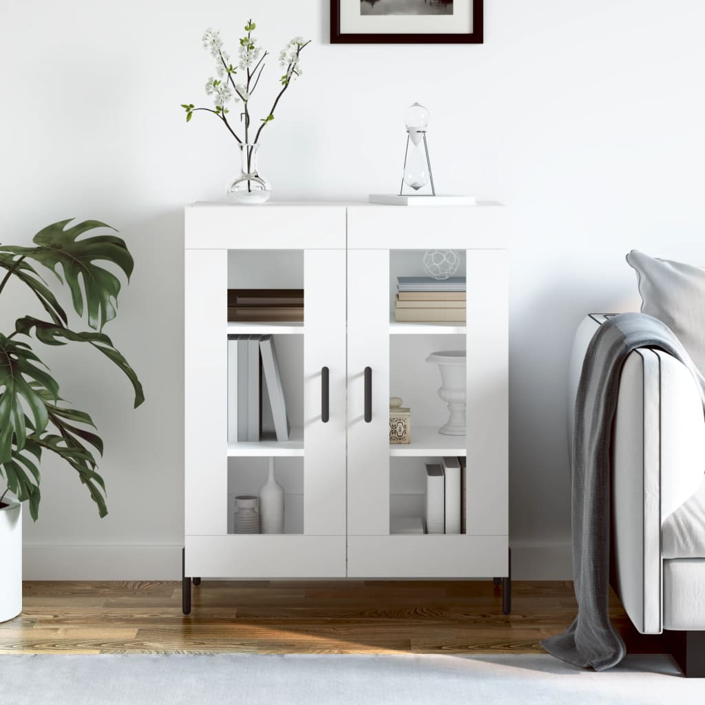 vidaXL Sideboard White 69.5x34x90 cm Engineered Wood 1