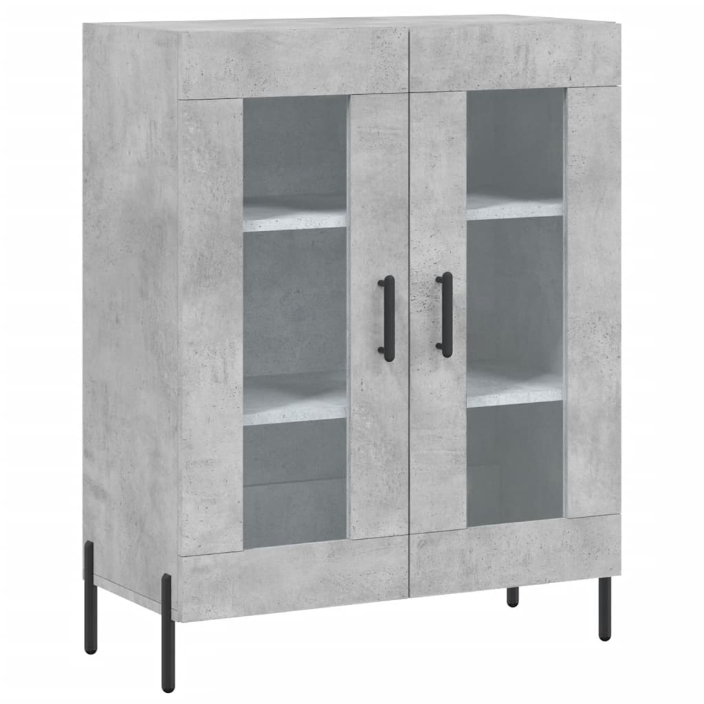 vidaXL Sideboard Concrete Grey 69.5x34x90 cm Engineered Wood 2