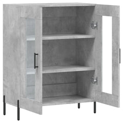 vidaXL Sideboard Concrete Grey 69.5x34x90 cm Engineered Wood 6