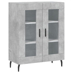 vidaXL Sideboard Concrete Grey 69.5x34x90 cm Engineered Wood 2