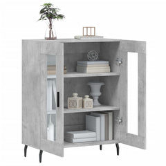 vidaXL Sideboard Concrete Grey 69.5x34x90 cm Engineered Wood 4