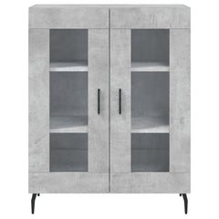 vidaXL Sideboard Concrete Grey 69.5x34x90 cm Engineered Wood 5