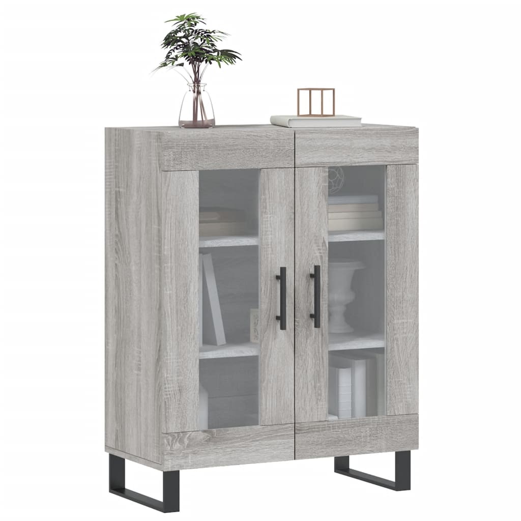 vidaXL Sideboard Grey Sonoma 69.5x34x90 cm Engineered Wood 3