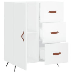vidaXL Sideboard High Gloss White 69.5x34x90 cm Engineered Wood 6