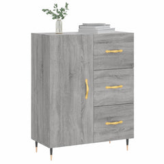 vidaXL Sideboard Grey Sonoma 69.5x34x90 cm Engineered Wood 3
