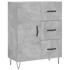 vidaXL Sideboard Concrete Grey 69.5x34x90 cm Engineered Wood 2
