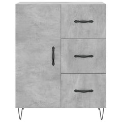vidaXL Sideboard Concrete Grey 69.5x34x90 cm Engineered Wood 5