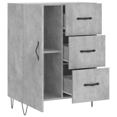 vidaXL Sideboard Concrete Grey 69.5x34x90 cm Engineered Wood 6