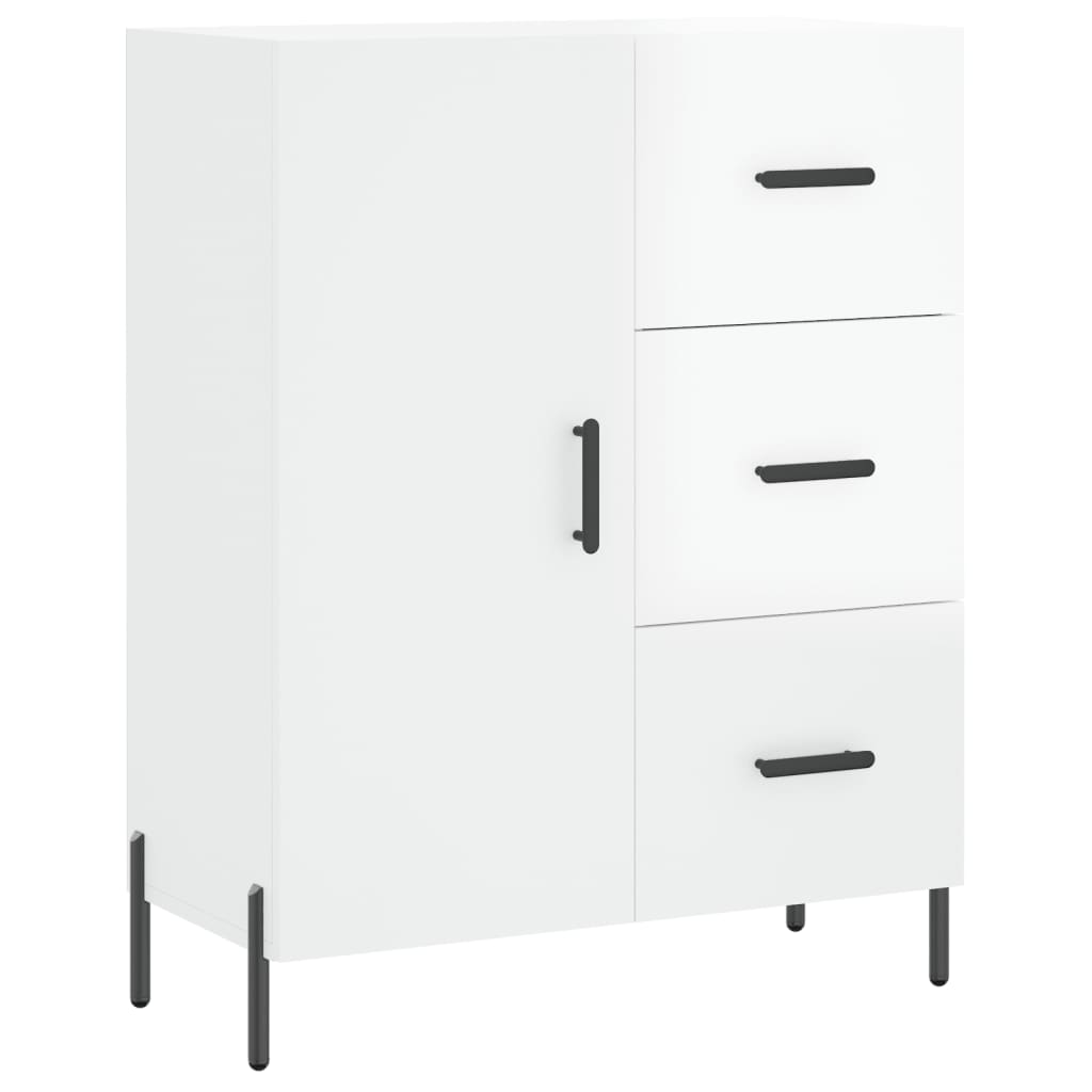 vidaXL Sideboard High Gloss White 69,5x34x90 cm Engineered Wood 2