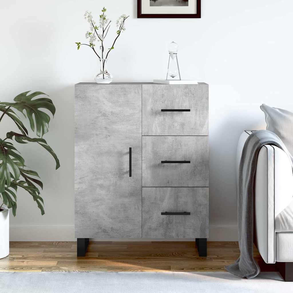 Sideboard 69,5x34x90 cm Engineered Wood Concrete grey
