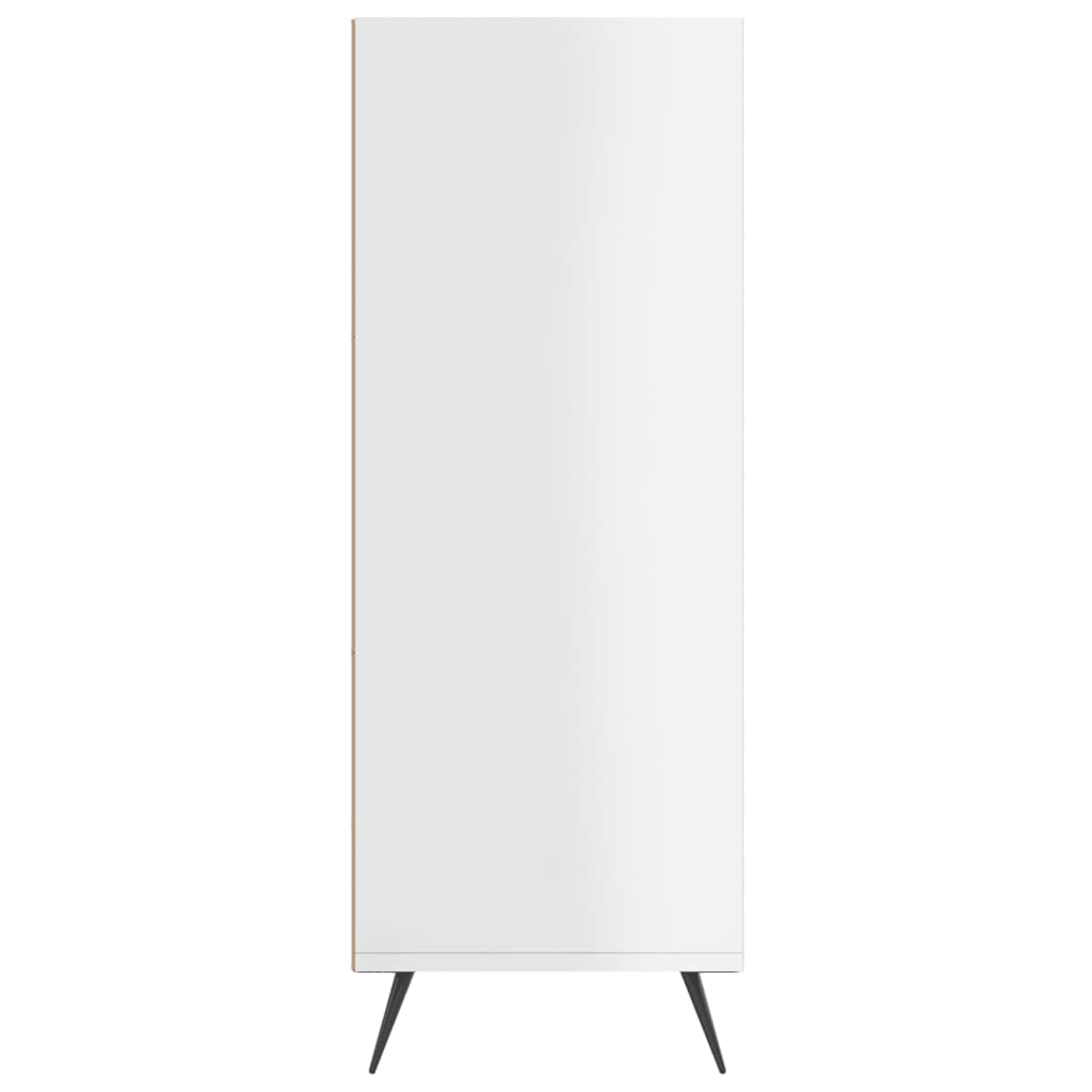 vidaXL Bookcase High Gloss White 69.5x32.5x90 cm Engineered Wood 5