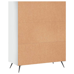 vidaXL Bookcase High Gloss White 69.5x32.5x90 cm Engineered Wood 6